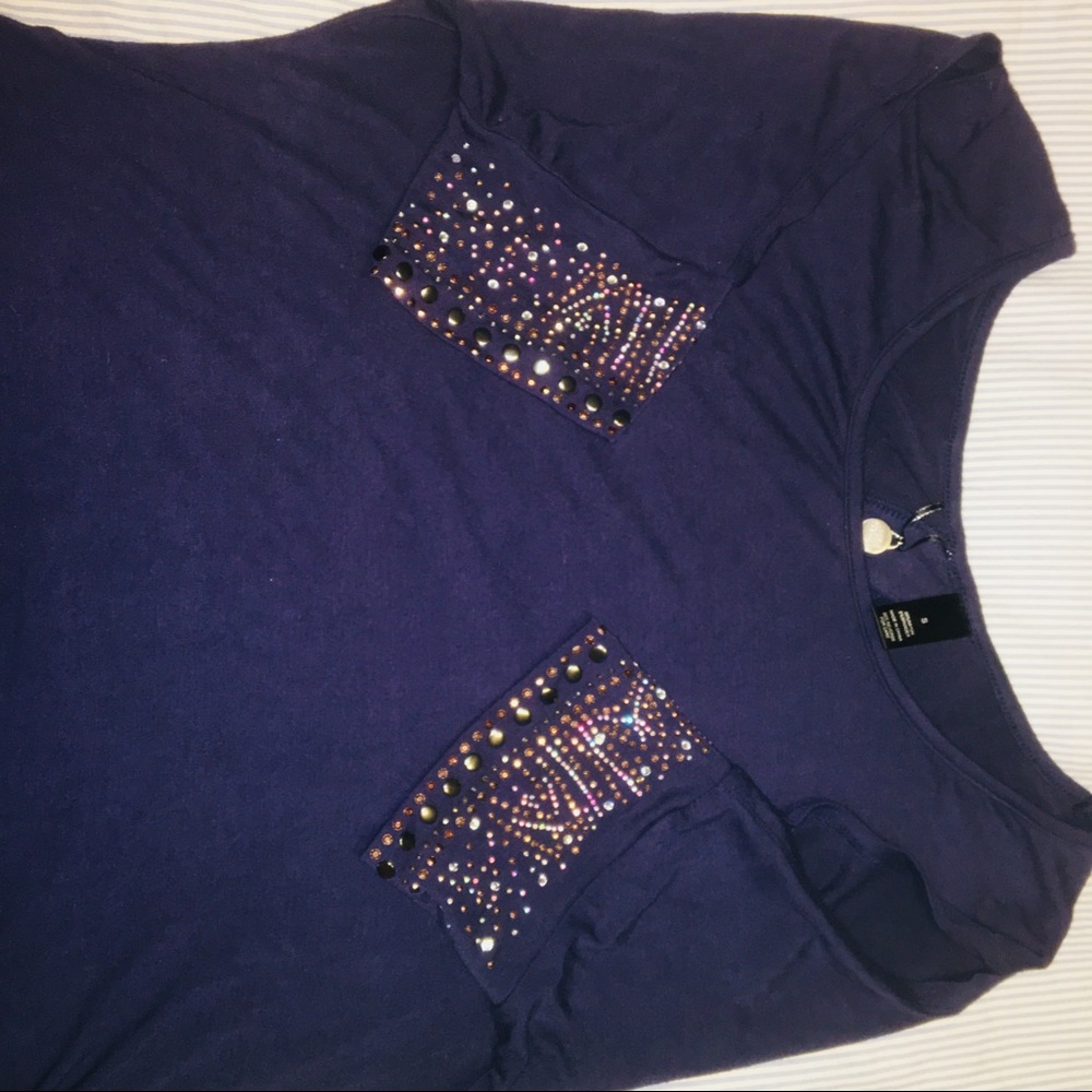 Guess Navy Gem Blue Shirt